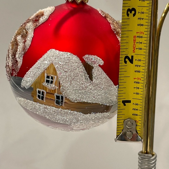 POLISH GALLERY HANDMADE ART COLLECTION CHRISTMAS ORNAMENT Country House & Trees - Picture 6 of 12